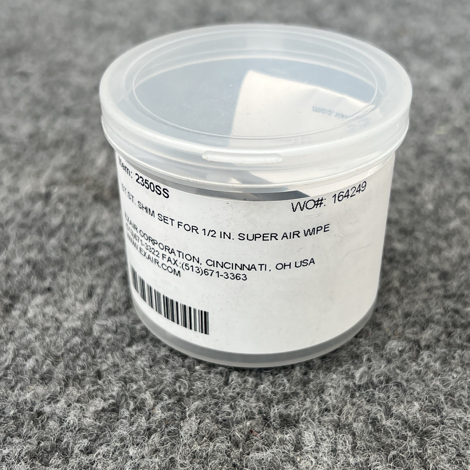 Exair Corp Model 2350SS 1/2″ St. St. Super Air Wipe Shim Set New