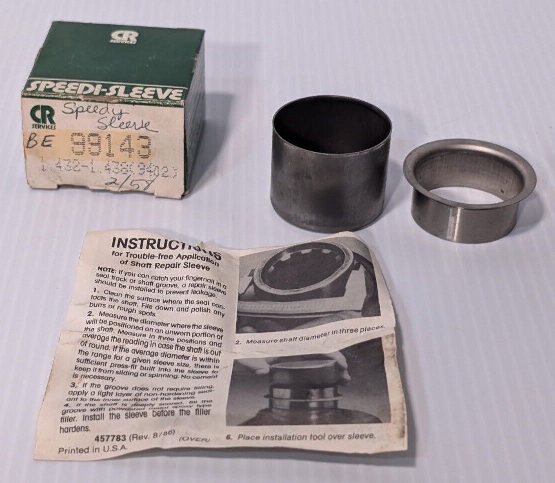 Speedi-Sleeve / SKF 99143 Shaft Sleeve, 1-7/16″ Bore & Returns