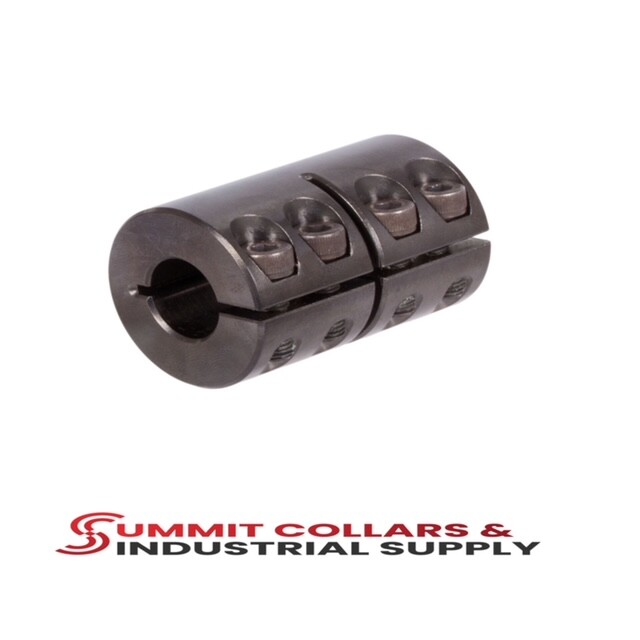 1SCC-062-062 – 5/8″-5/8″ bore SPLIT – Clamp Coupling, BLACK OXIDE, FREE SHIPPING