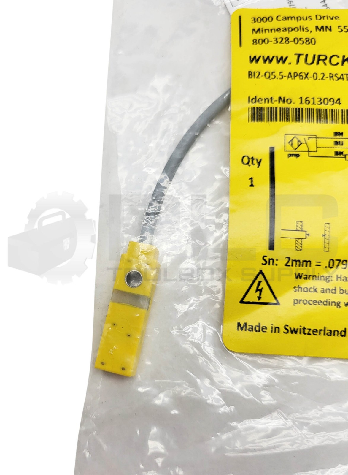 NEW SEALED TURCK BI2-Q5.5-AP6X-0.2-RS4T INDUCTIVE SENSOR 10-30VDC 150MA 1613094