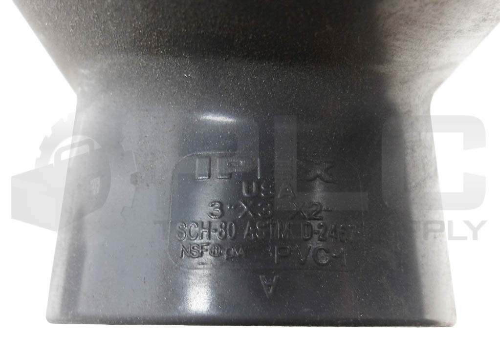 LOT OF 3 NEW IPEX D-2467 REDUCING TEE 3″ X 3″ X 2″ SCH80 ASTM PVCI