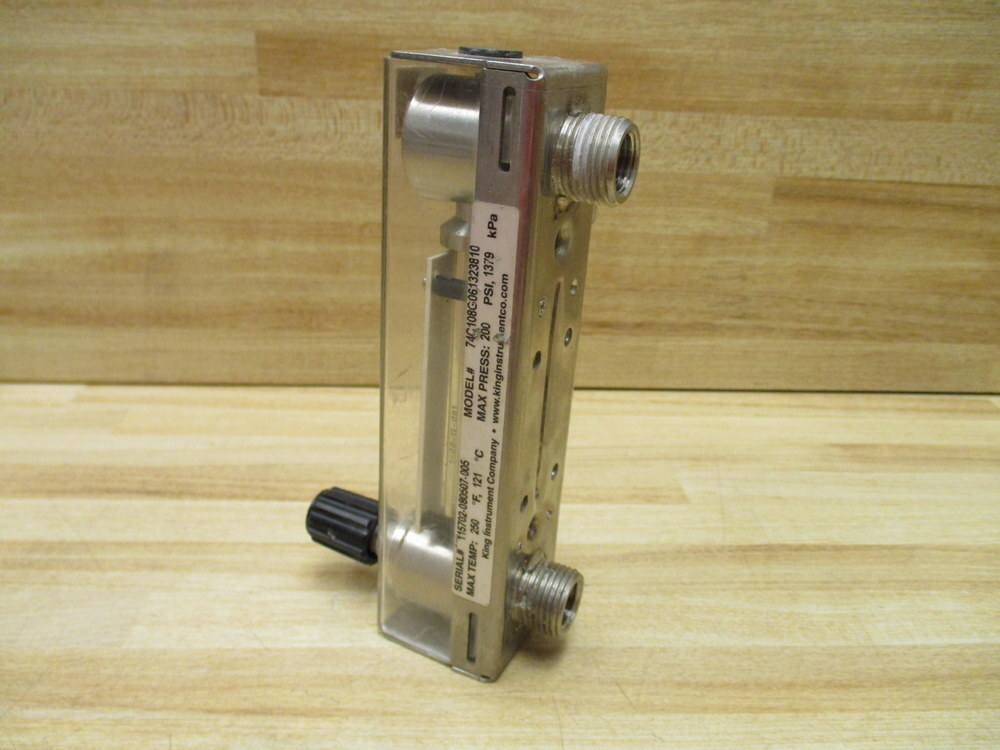 King Instrument 74C108G061323810 Flow Meter W/O Fitting