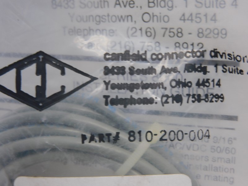 CANFIELD CONNECTOR 810-200-004 120V .5A NSMP