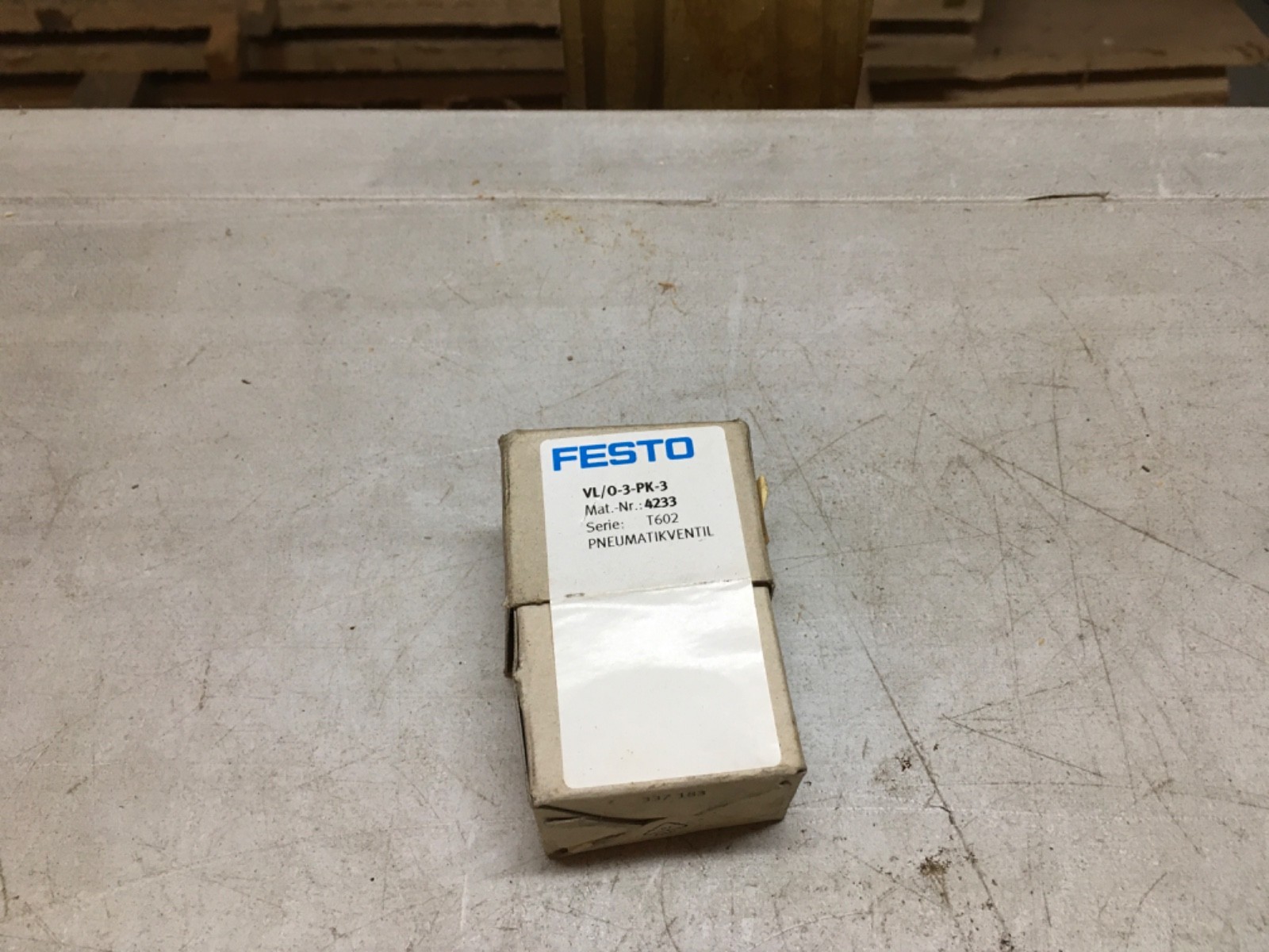 FESTO unit, VL/0-3-PK-3, 4233, T602, NOS, (ADI-1542)