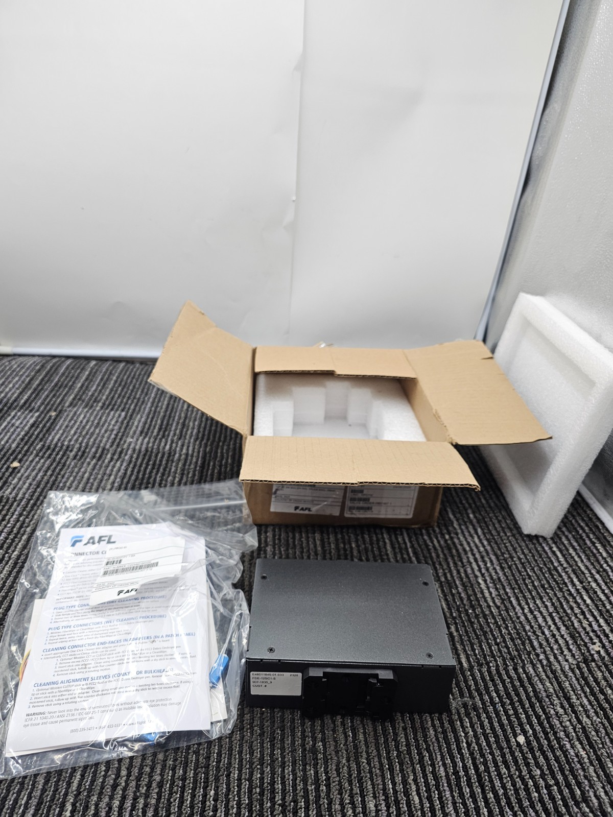 AFL FDE-12SC1-S Mini DIN Rail Mount – 12F SM SC 55mm