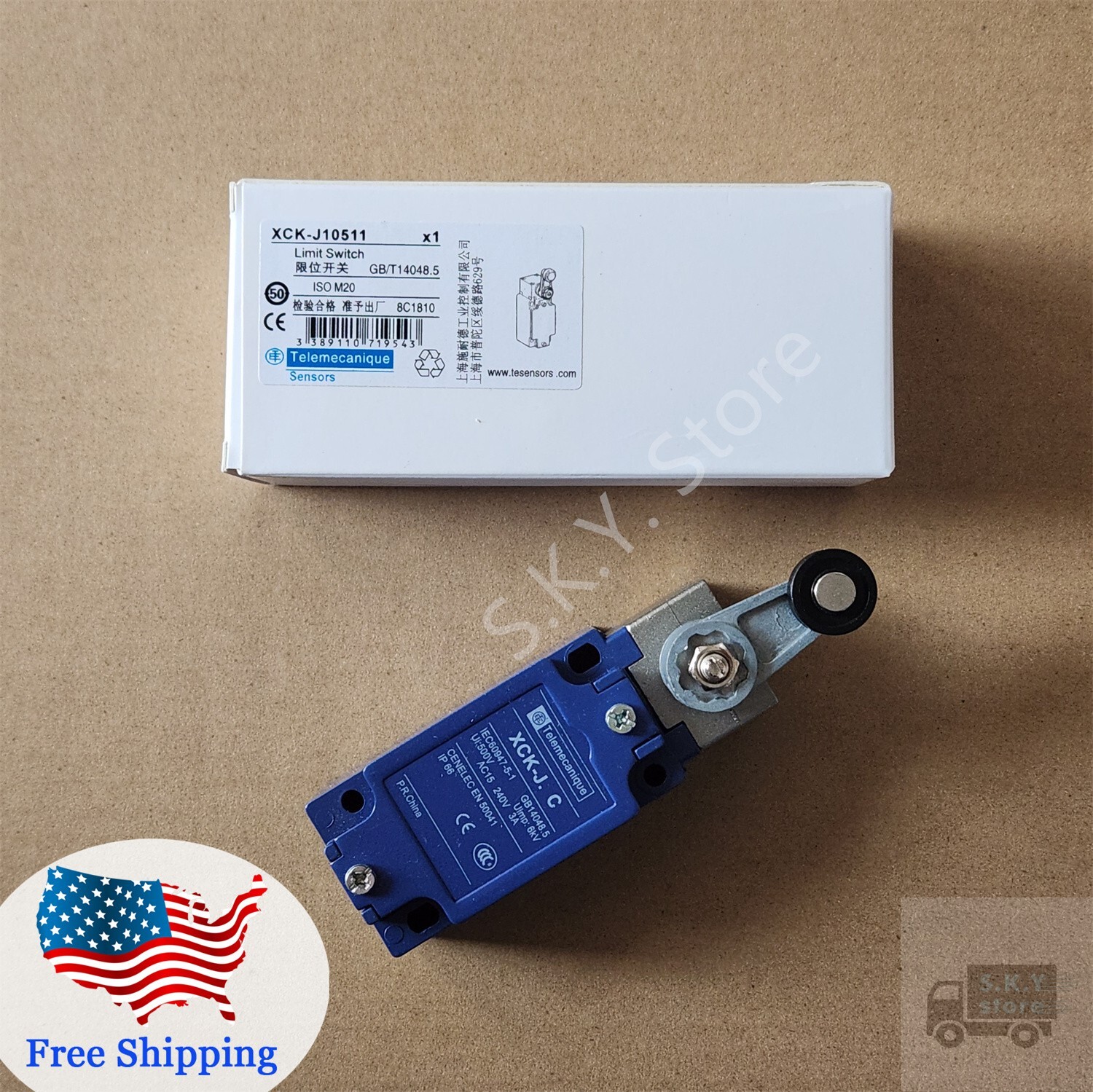 1 x New in Box XCK-J10511 / XCKJ10511 Telemecanique LIMIT SWITCH, Free shipping