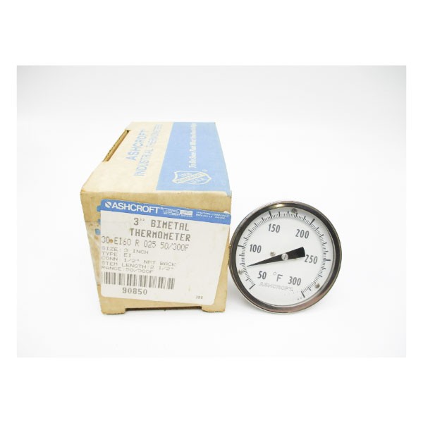 ASHCROFT 30EI60R025 50/300’F 3″ STEM2-1/2 NSMP