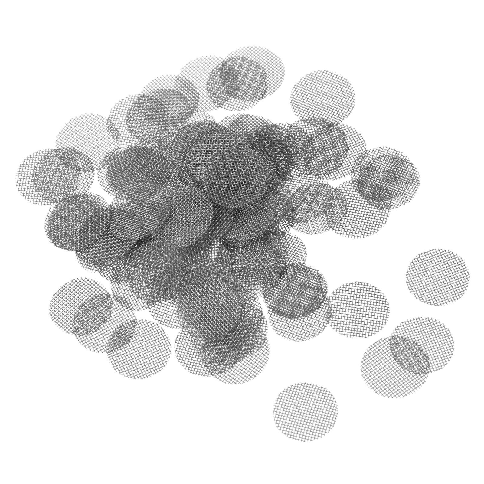 100pcs Pipe Screen Stainless Steel Screens 9.5mm Diameter for Pipe Filter