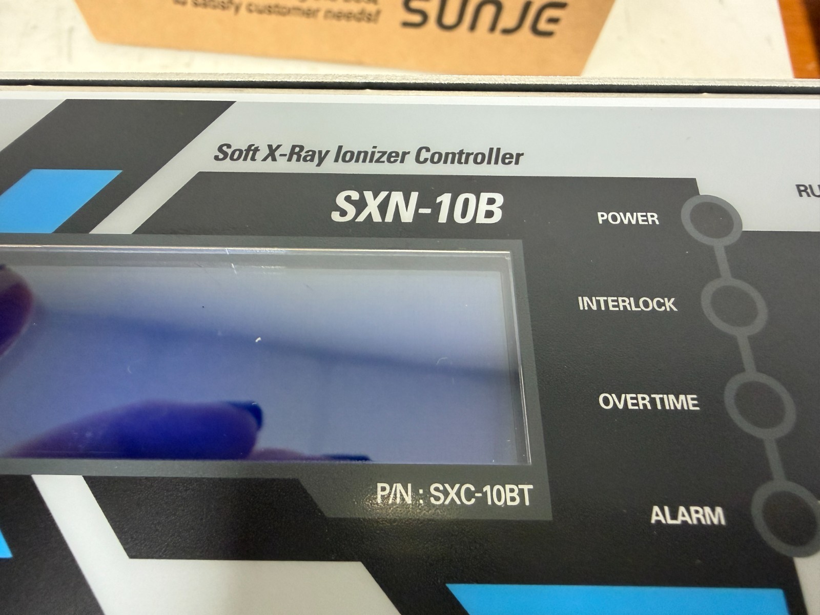 NEW SUNJE ELECTROSTATICS SXN-10B 100-240V SOFT X-RAY IONIZER CONTROLLER SXC-10BT