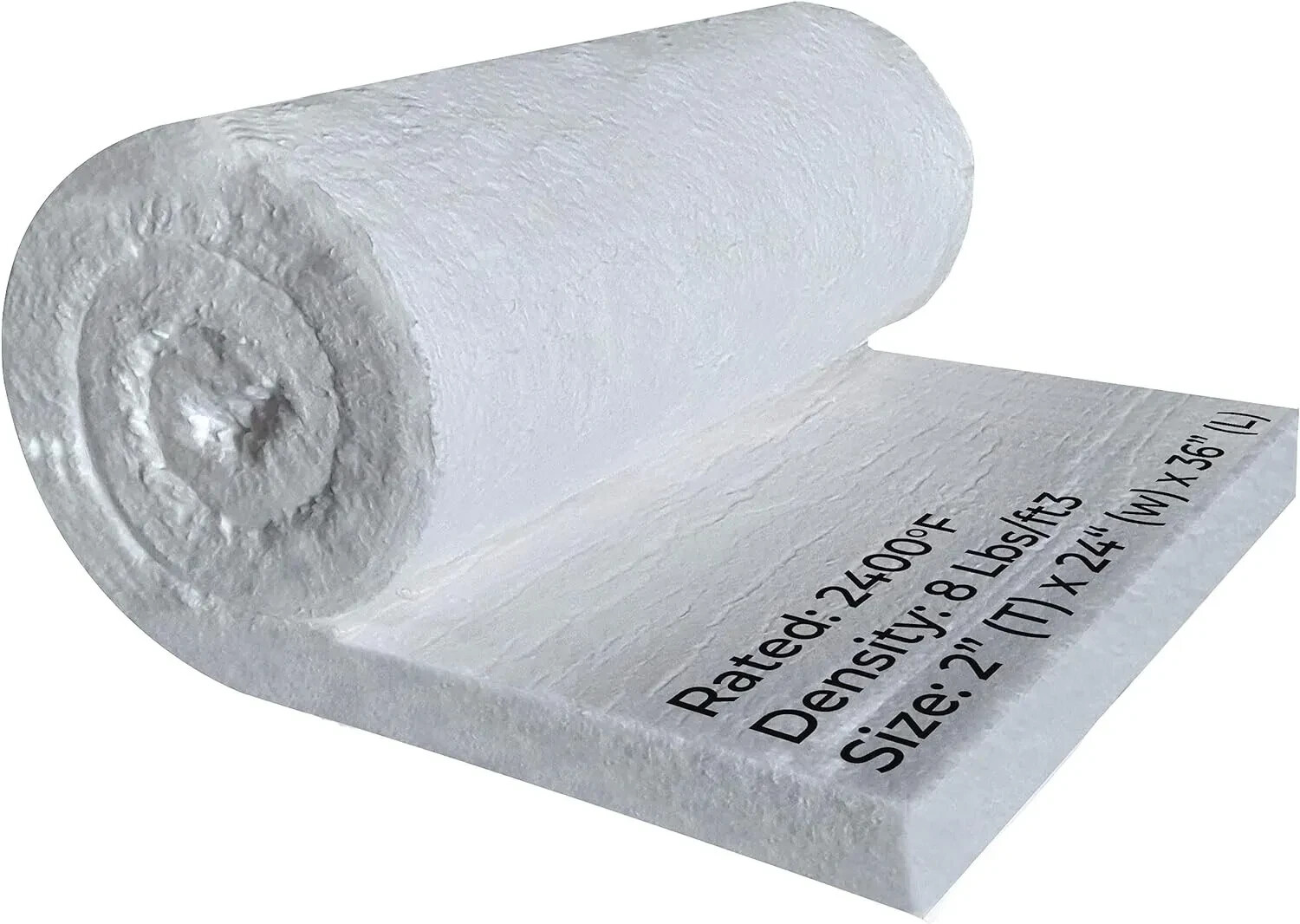 Ceramic Fiber Insulation Blanket – 2400F 8# 2″ x 24″ x 36″ – Wool Thermal