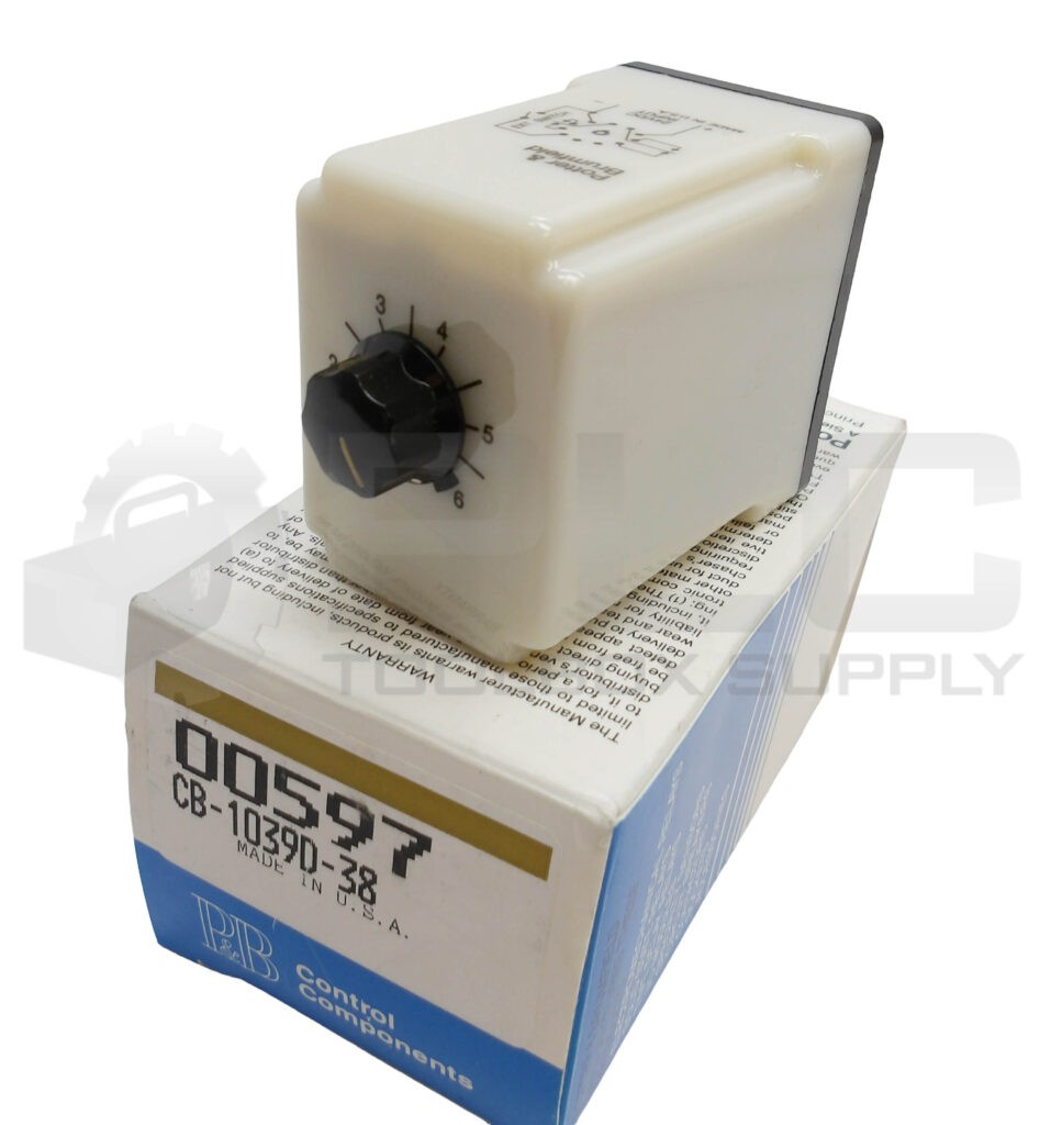 NEW POTTER & BRUMFIELD CB 1039D 38 TIME DELAY RELAY 1.8 TO 180 SEC 10A 240VAC