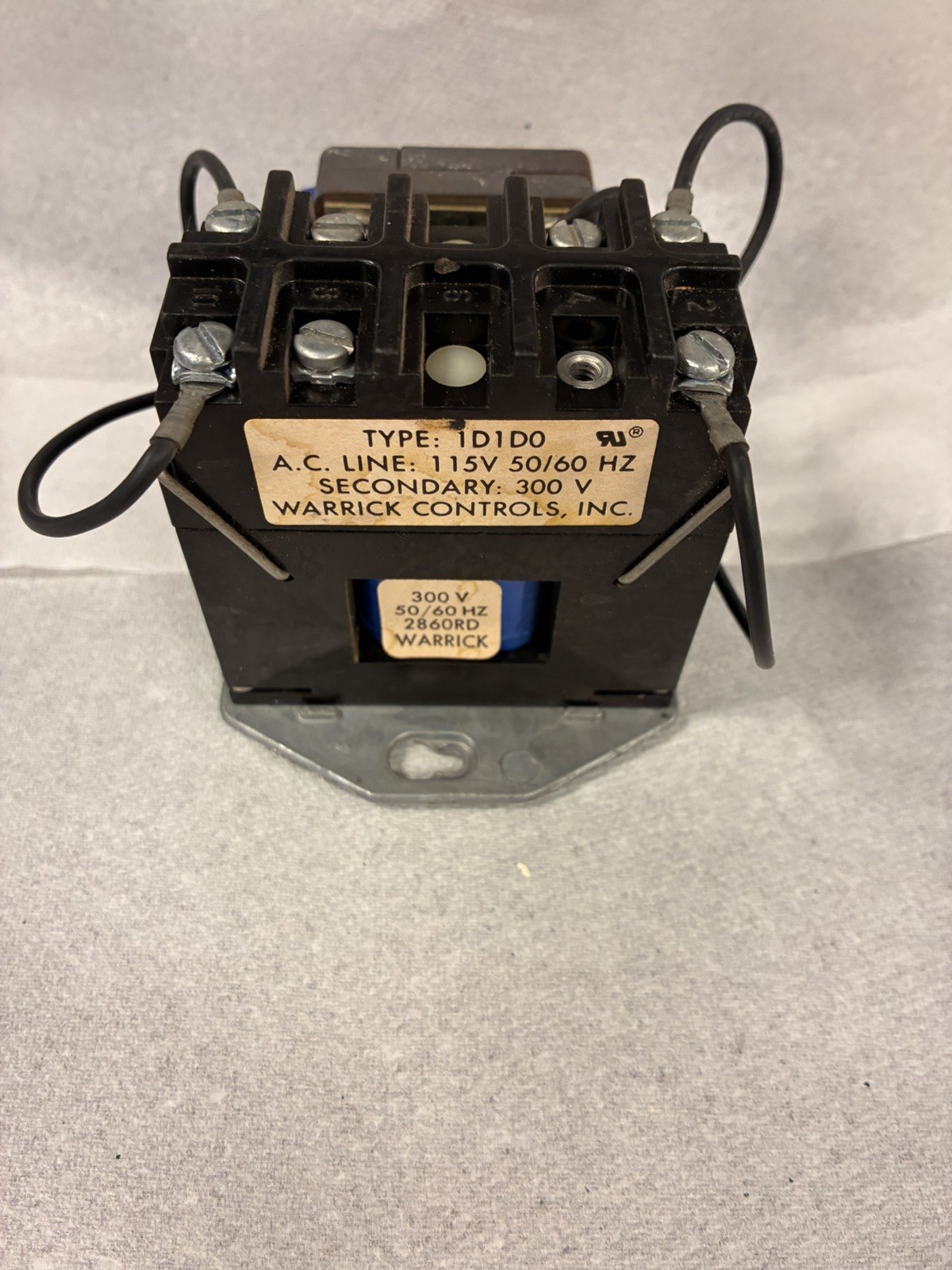 Warrick Controls 1D1D0 Control Relay 115V 50/60Hz Secondary 300V Level Control