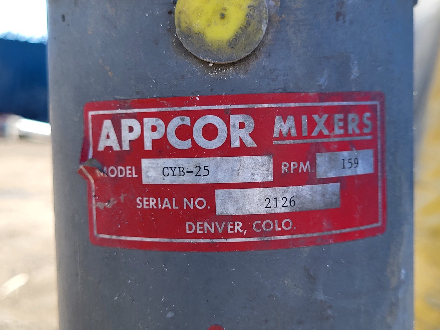 APPCOR CYB-25 Lime Slurry Mixing Tank w/ Agitator – Chemical Mixers