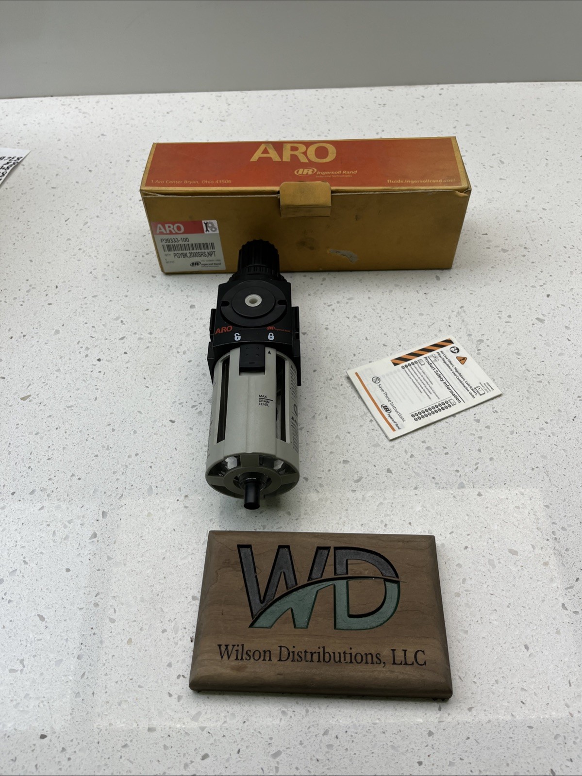 Aro P39333-100 Filter/Regulator, 9.96 In. H, 3.15 In. W