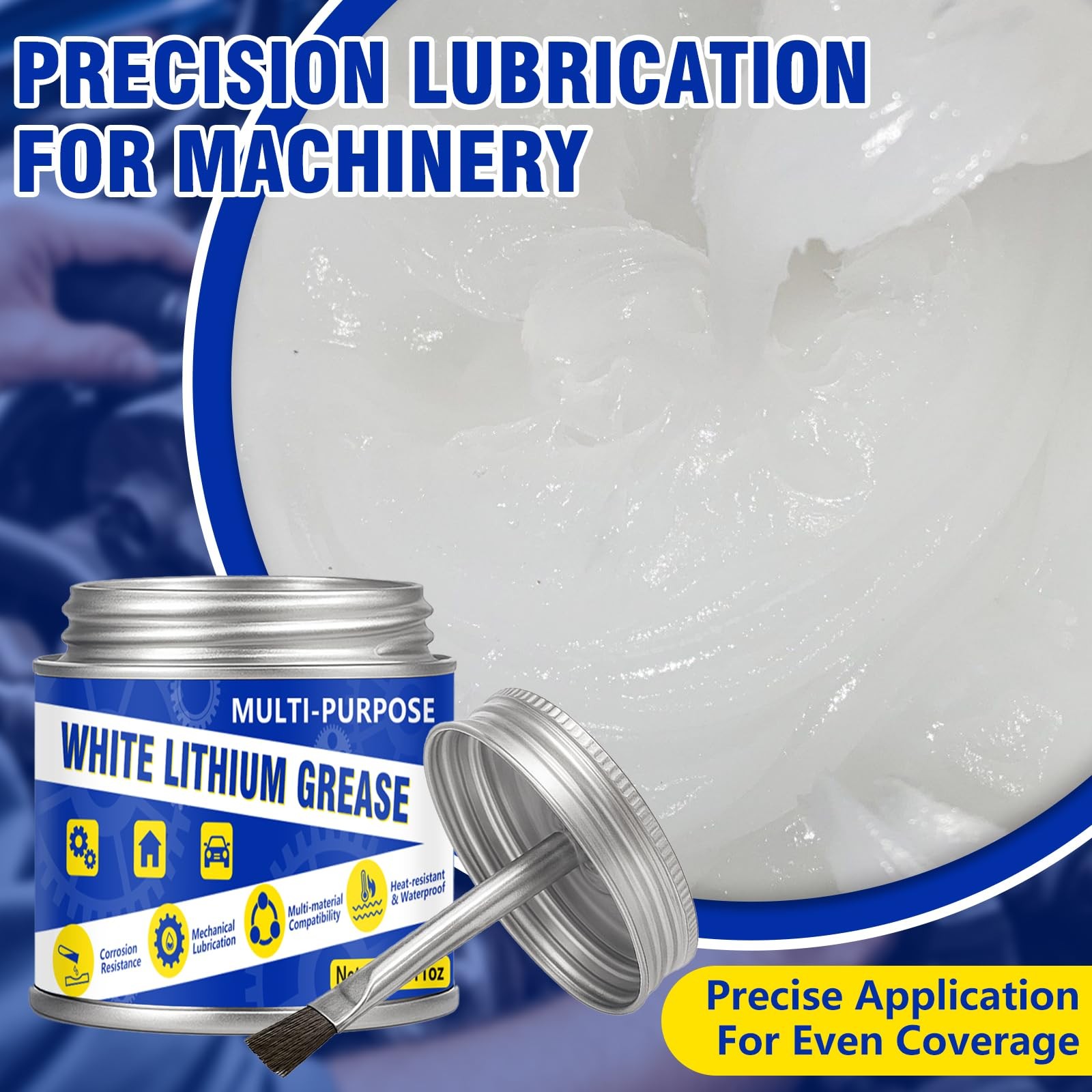 White Lithium Grease 60 ML, Multi-Purpose Garage Door Lubricant, Bike Grease…
