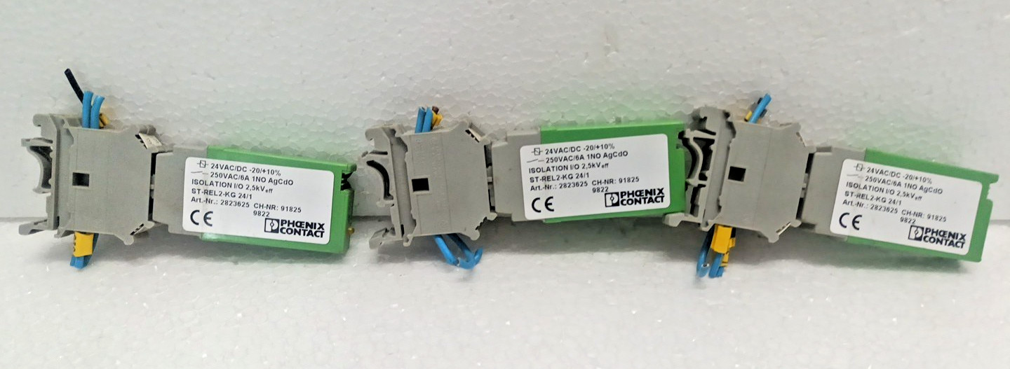 Phoenix Contact ST-REL2-KG 24/1 24 VAC/DC Art Nr : 2823625 Lot Of 3 Pcs