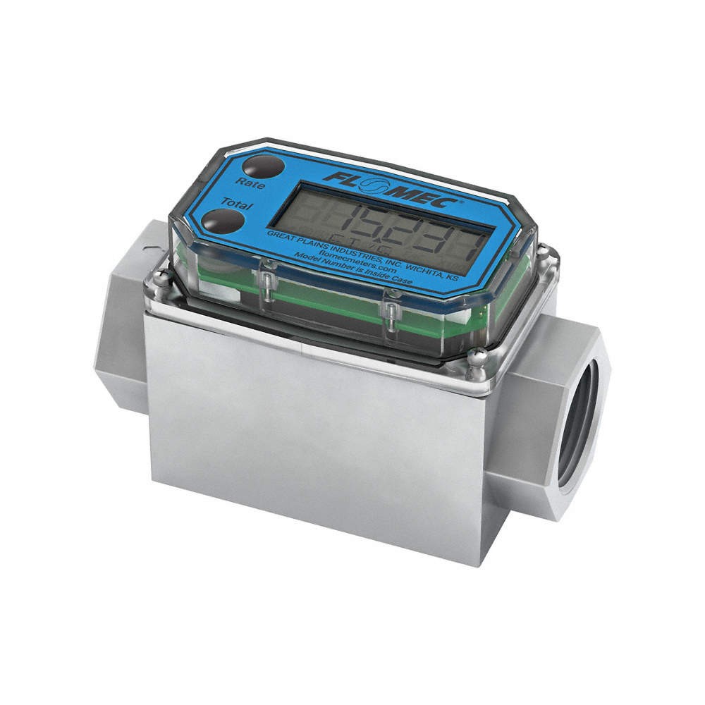 FLOMEC Electronic Flowmeter,1″,FNPT,4.3″ L 61CT66