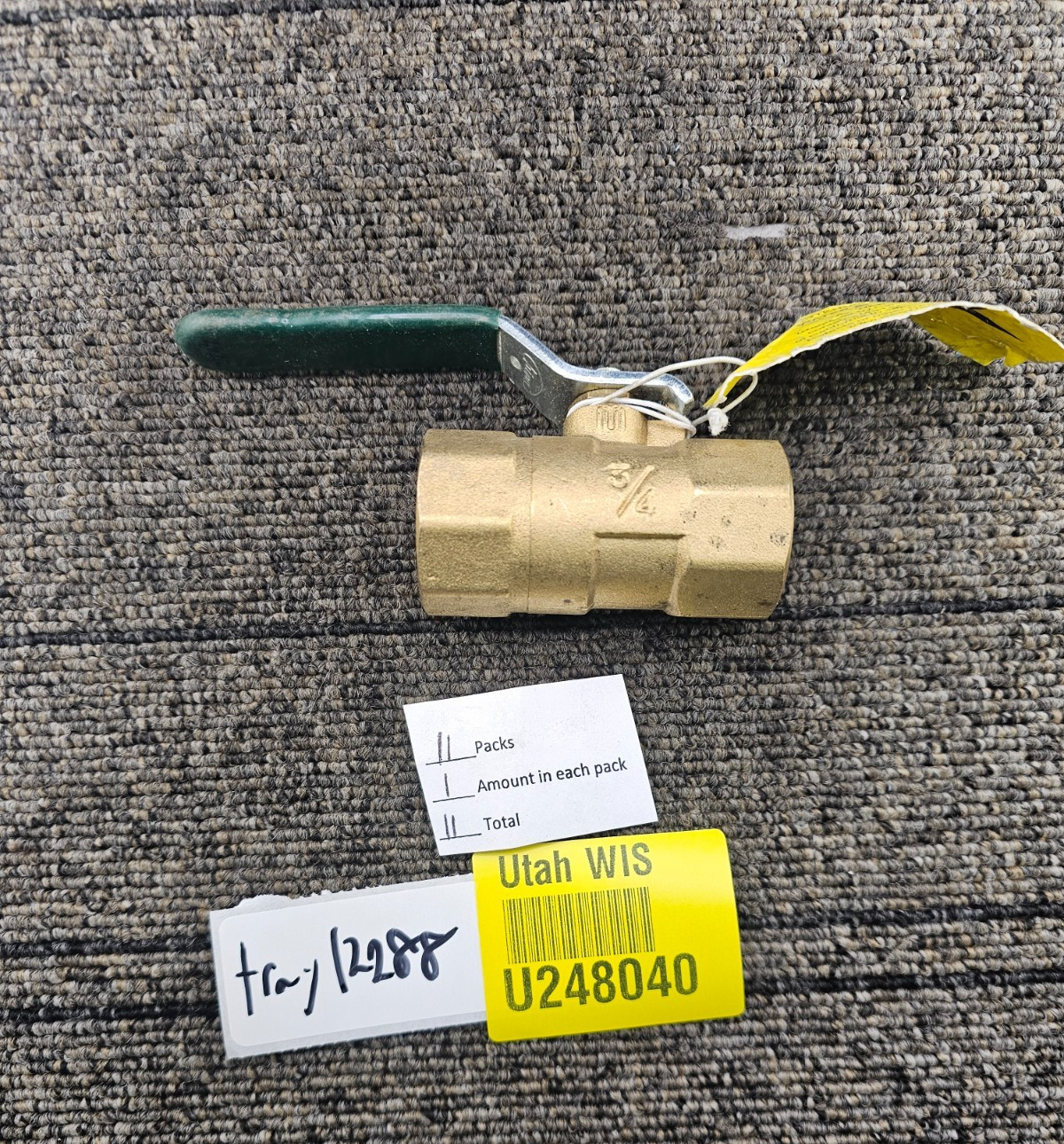 (QTY 11) Hammond: FIG NO 8201 3/4-inch FNPT Forged Brass Ball Valve 400 WOG