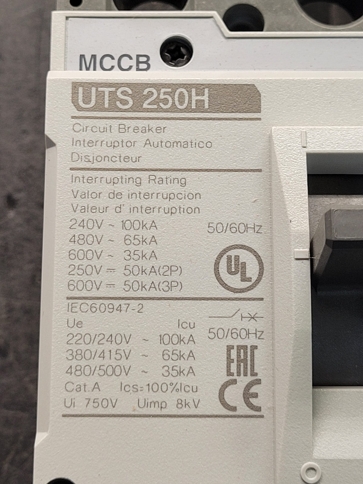 LS Electric UTS250H Circuit Breaker.