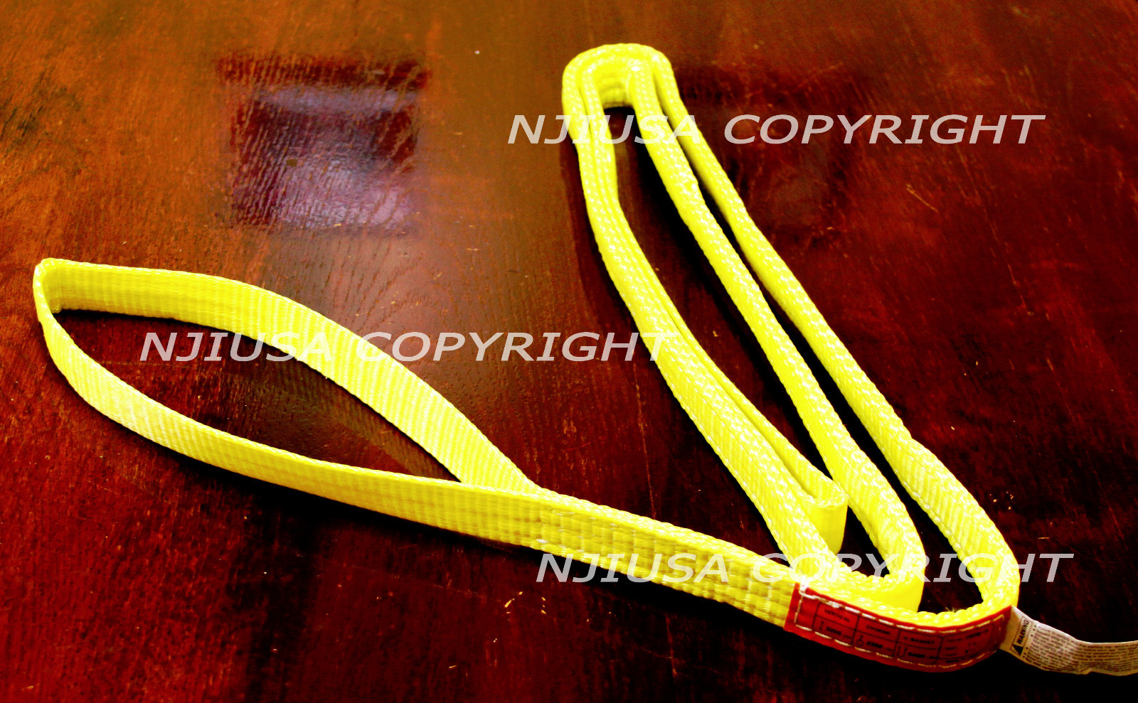 EE2-901 x 12ft Polyester Web Lifting Sling 1″ x 12′ Lifting Tow Strap eye to eye