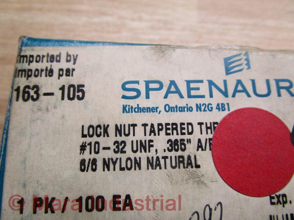 Spaenaur 163-105 Lock Nut (Pack of 46)