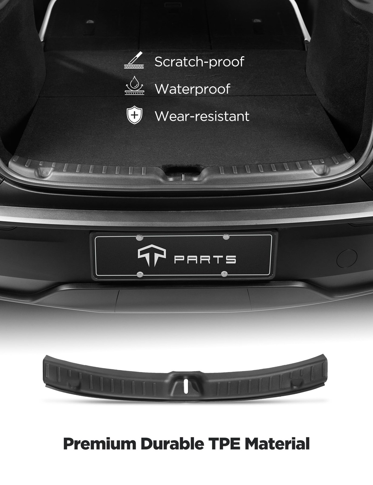 TPARTS Tailgate Threshold Cover for Tesla Model Y Juniper 2026 2025 AntiScrat…