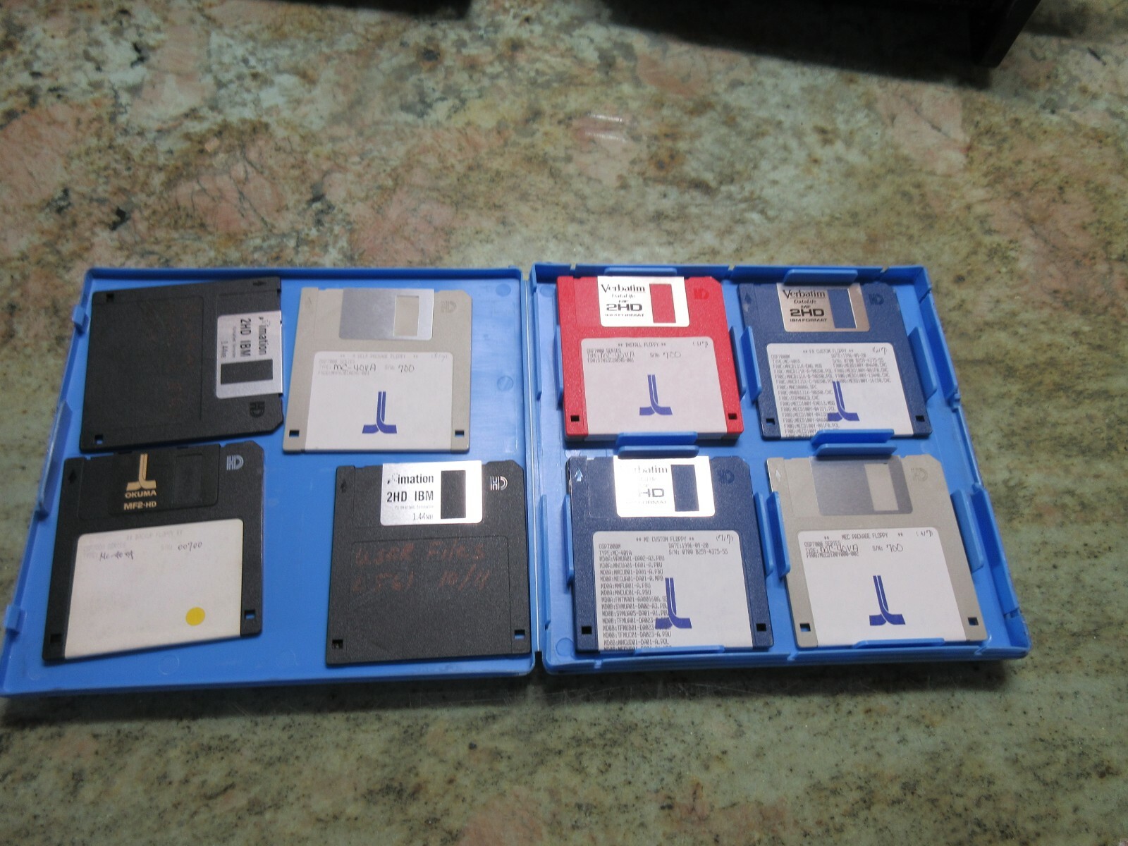 OKUMA MC-40VA CNC MILL OSP7000M FLOPPY DISK DISKS 3.5’X12 E8048-090-426-1 SET