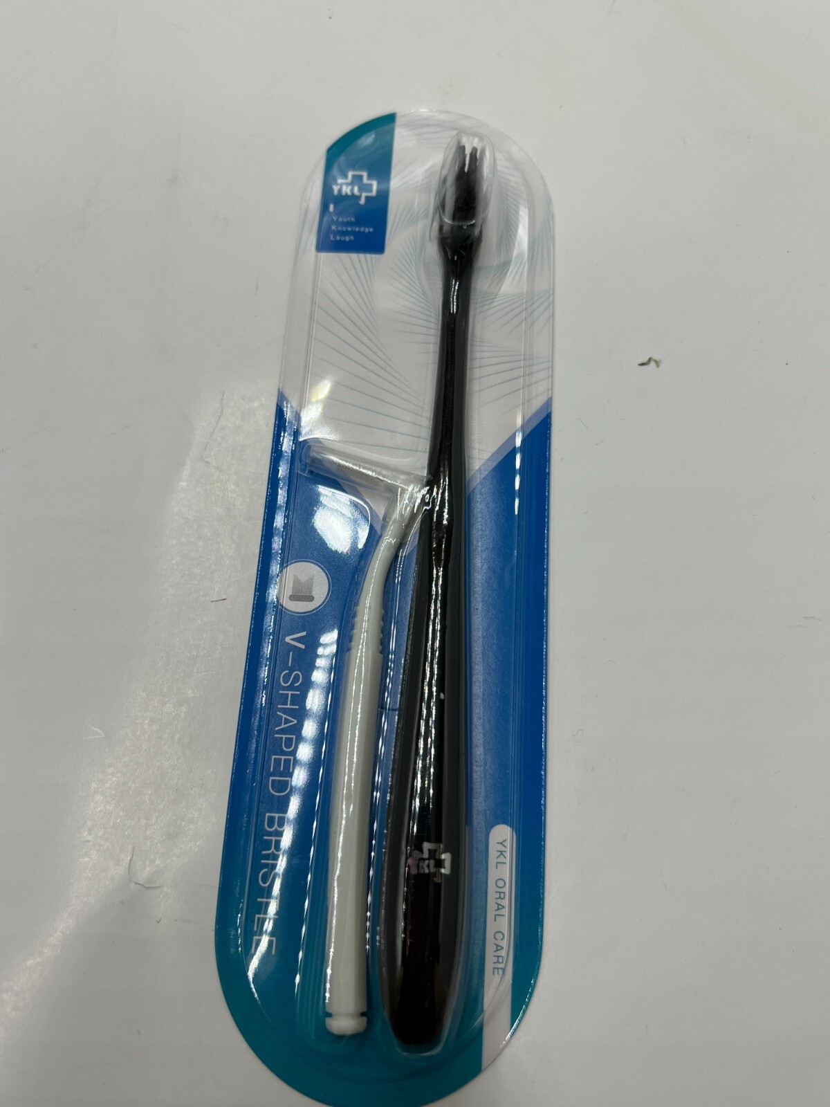 (Pack of 4) YKL Genuine OEM V-Shaped Bristle Oral Care Orthodontic Toothbrush