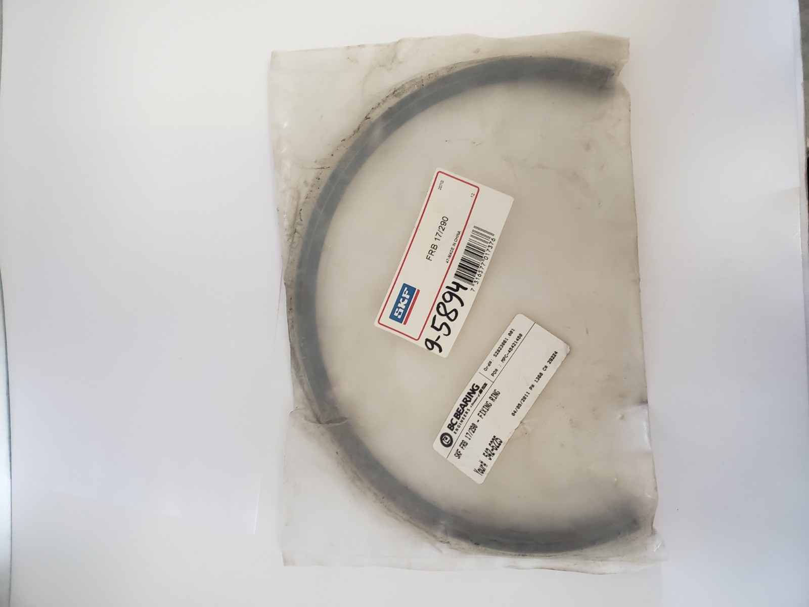 SKF FRB 17/290 LOCATING RING 290x275x17mm, NIB