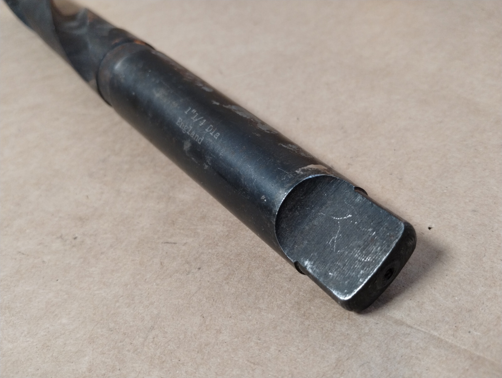 NEW Dormer England 1-1/4 H.S. Taper Shank Drill Bit
