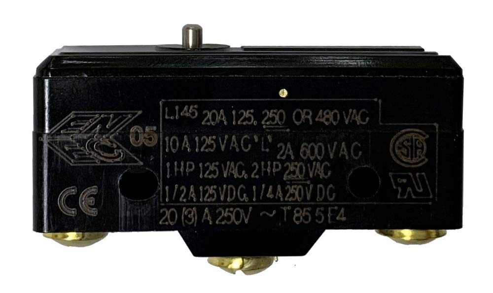 Electrical Switch 20 Amp @ 125/250 VAC SPDT Pin Plunger for G-Series Foot
