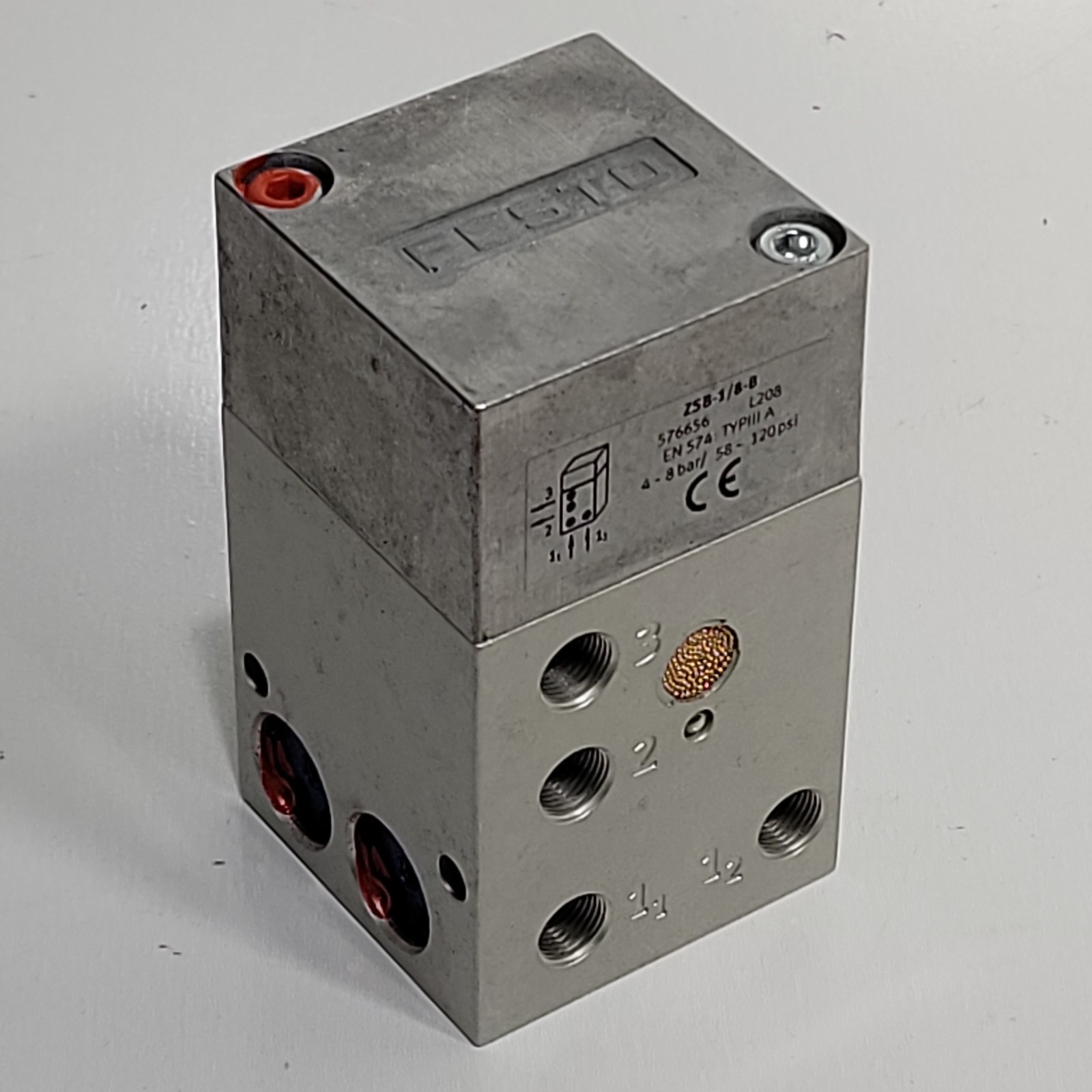 New FESTO ZSB-1/8-B 576656 Pneumatic System Control Block Automation Module