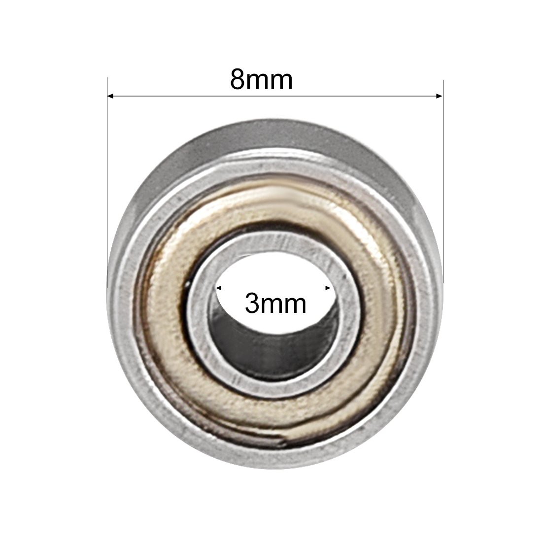 Deep Groove Ball Bearing Double Shield 693ZZ 3mm x 8mm x 4mm 2Z Bearing