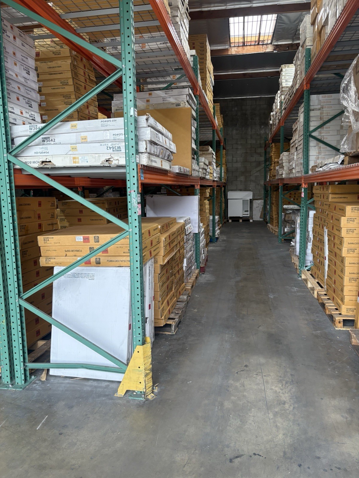 Pallet Rack Upright 42 x 144 Teardrop Style Heavy Duty Shelving