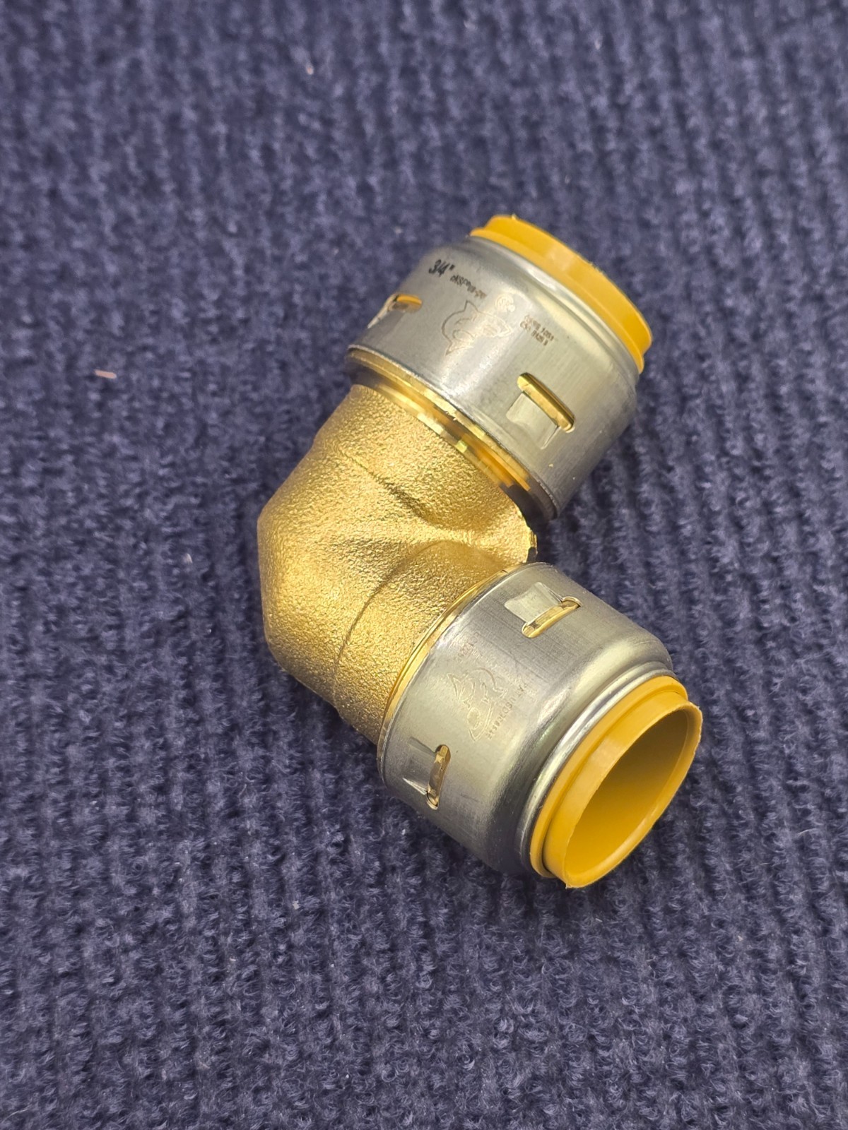 (QTY 6) SharkBite UR256: 3/4 in. Brass 90-Degree Push-to-Connect Elbow