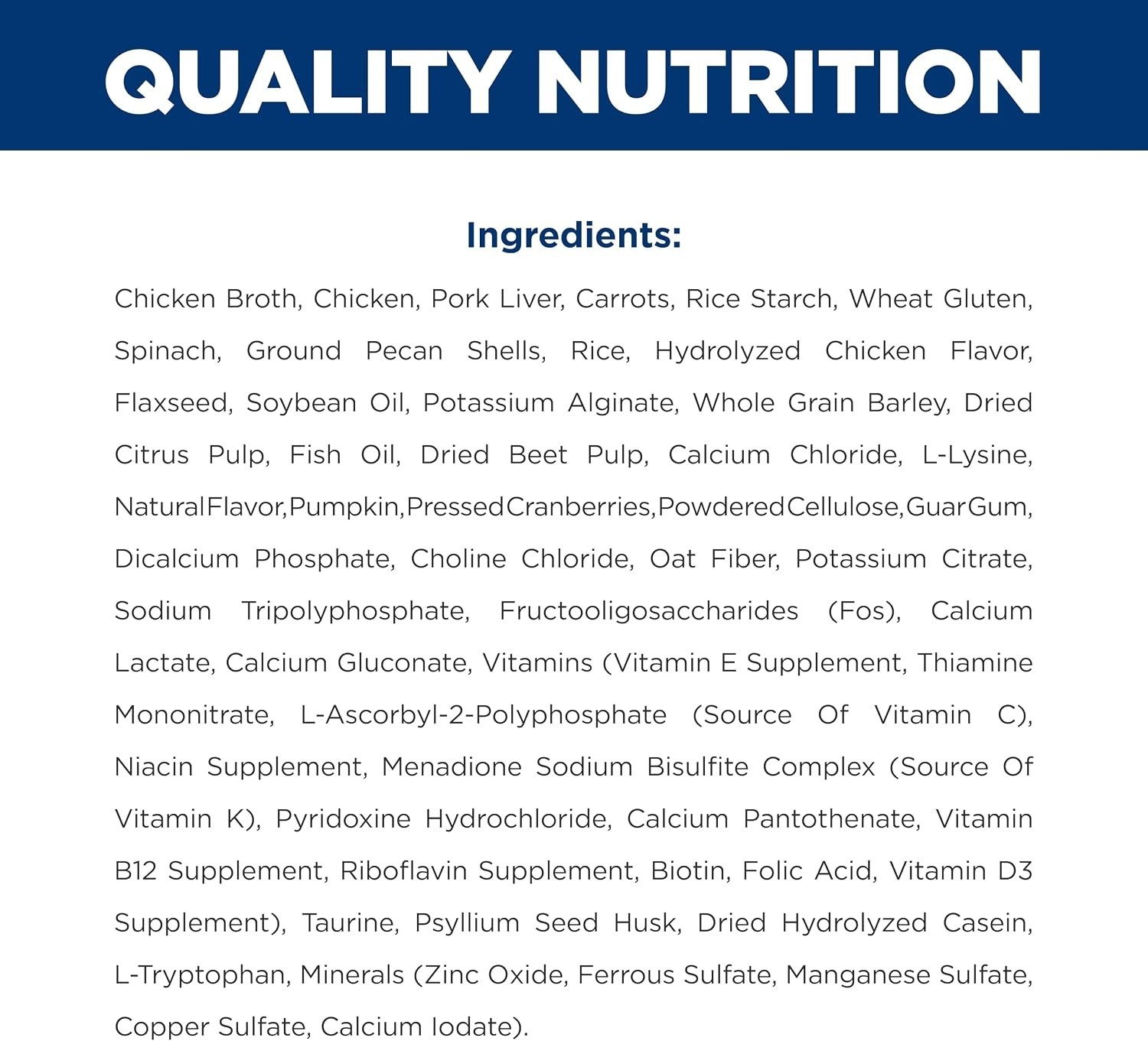 Gastrointestinal Biome Stress Digestive/Fiber Care Wet Cat Food, Chicken & Veget