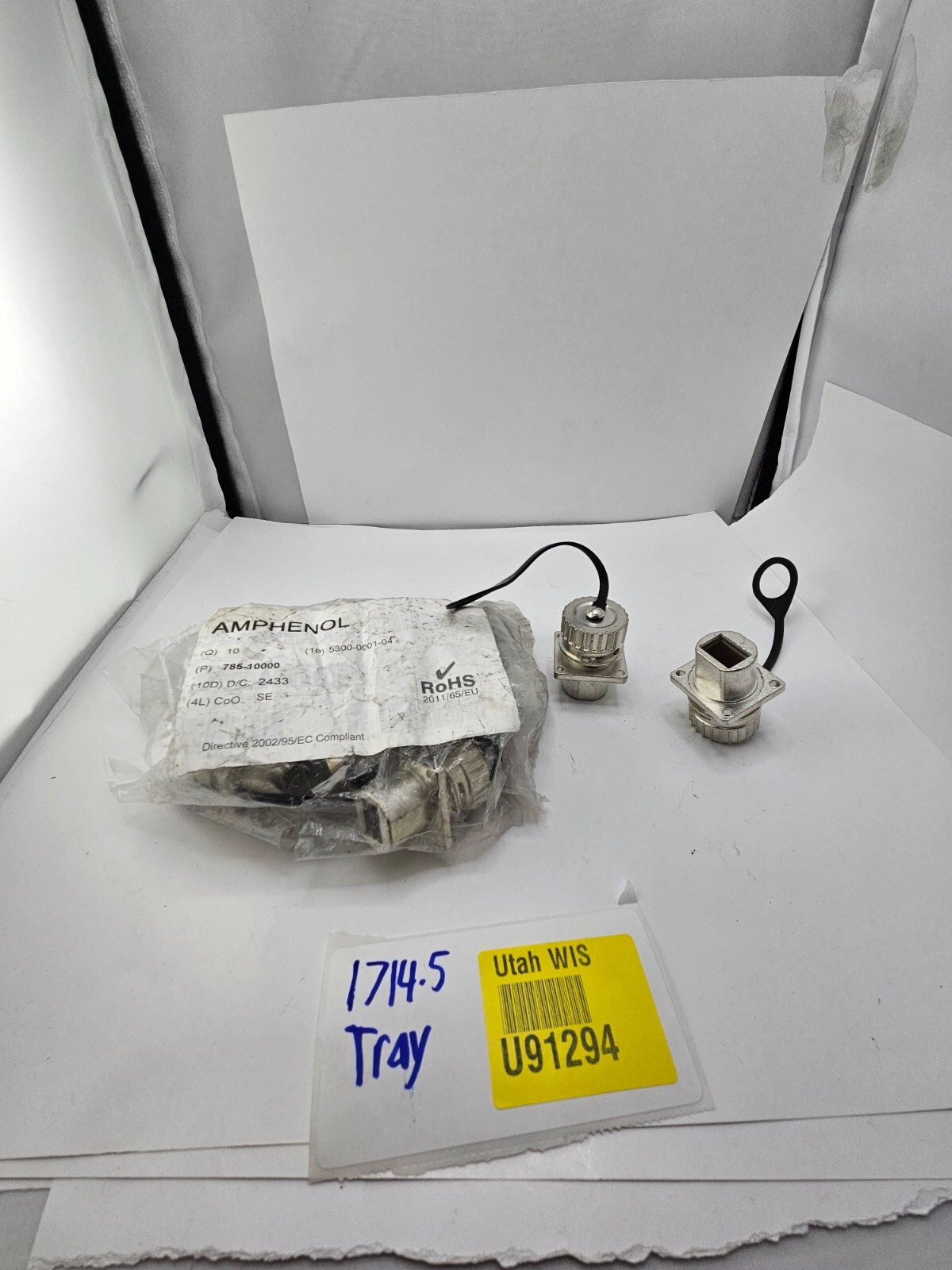 (QTY 10) Amphenol Circular MIL Spec Connector 785-10000 Housing Aluminum