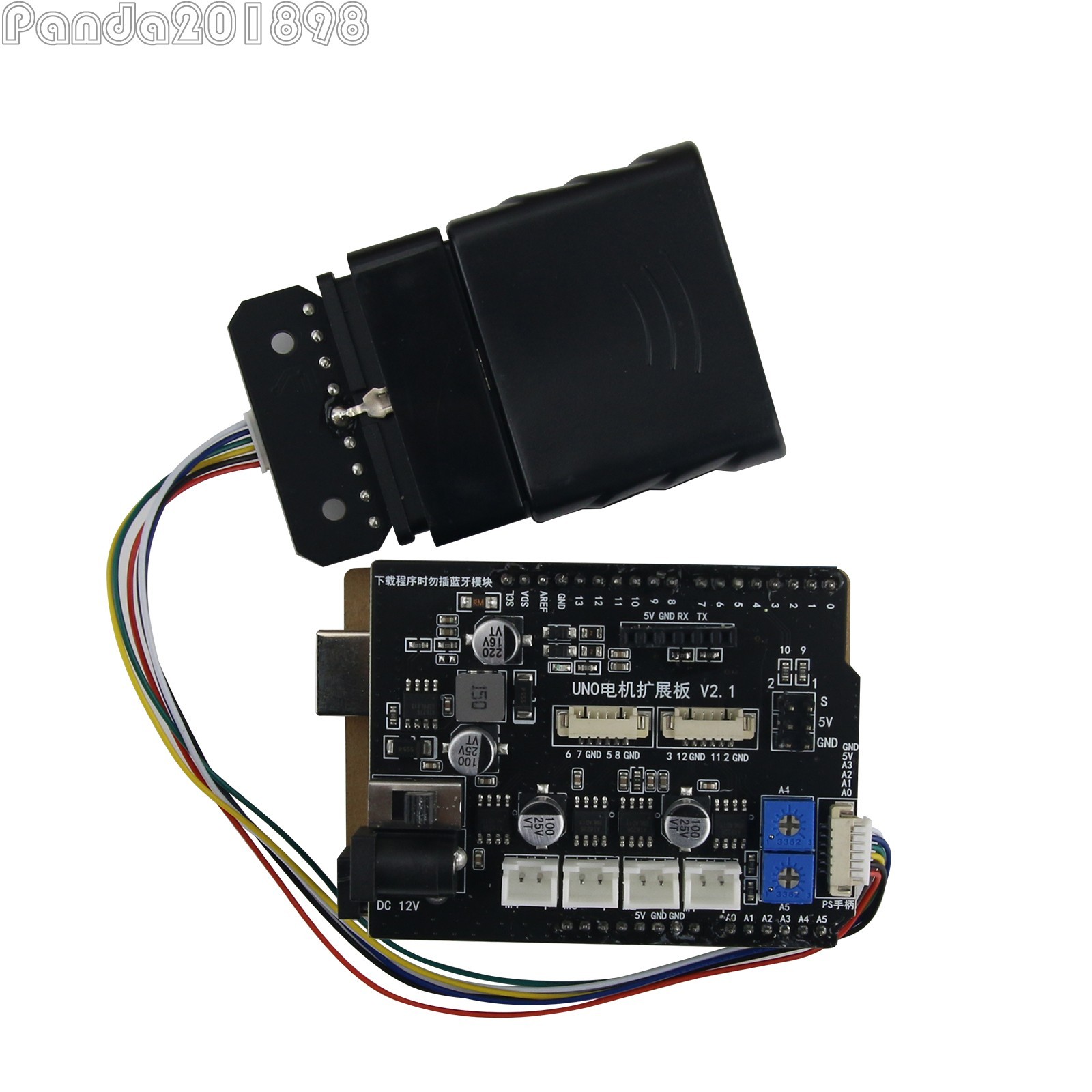 UNO R3 T800S Tank Chassis Robot Chassis w/ Main Control Board + Expansion Board