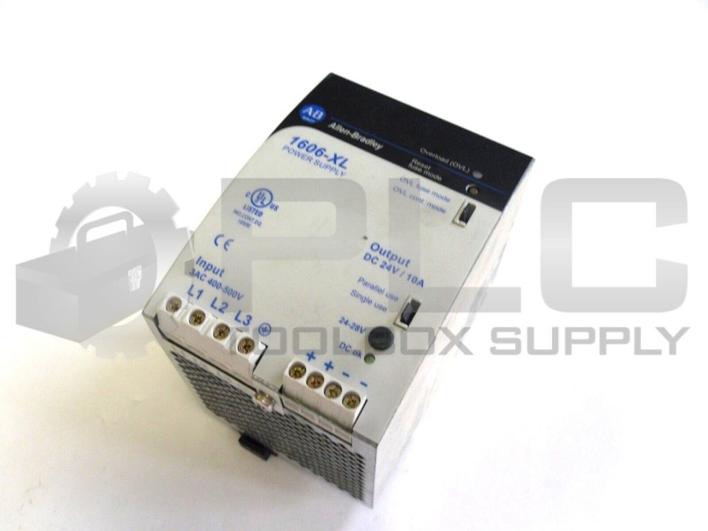 ALLEN BRADLEY 1606-XL240E /A POWER SUPPLY 100-240VAC 50/60HZ 6/2.8A