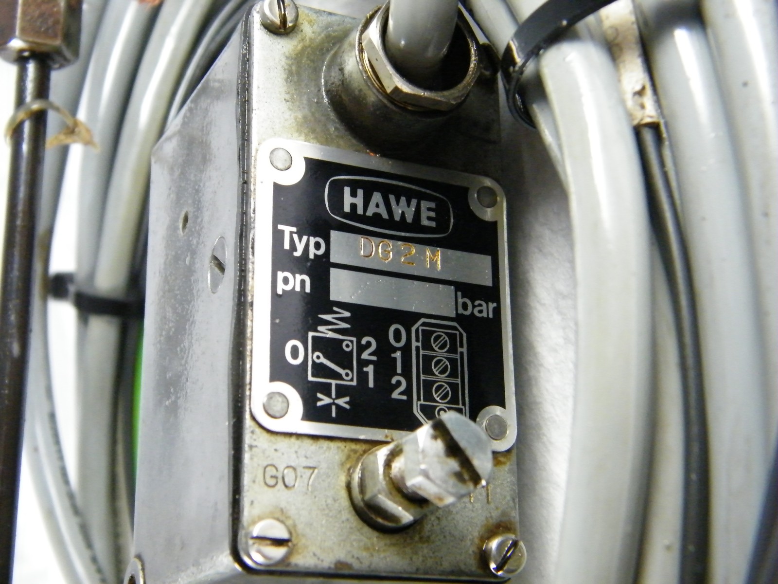 MAHO MHC700 4-AXIS CNC MACHINE ~ 4 LEAD POWER CABLE WITH HAWE DG2M HYDRAULIC VAL