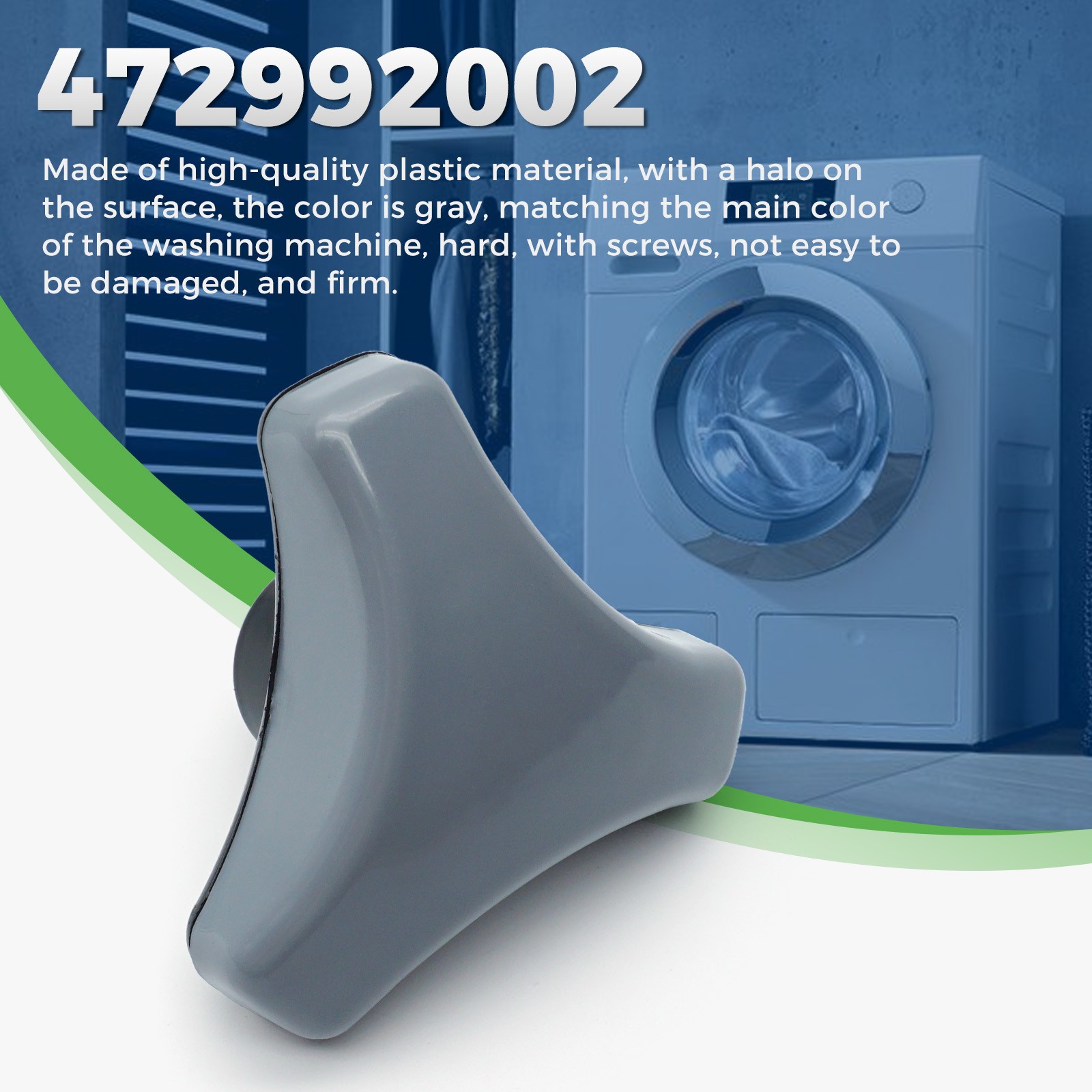 Door Knob Gray Handle Electrolux Wascator Washer For Wascomat 472992002