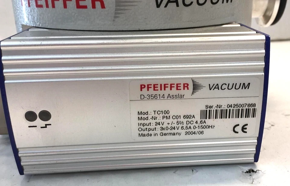 ✅ Pfeiffer Vacuum TMU 262 TC100 pulled from Thermo FINNIGAN LTQ ORBITRAP