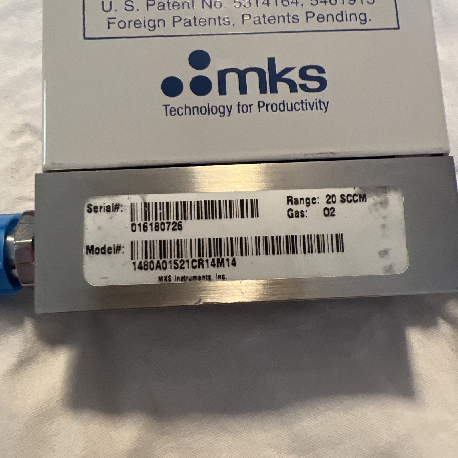 MK ALTA Digital Mass Flow Controller 1480A01521CR14M14