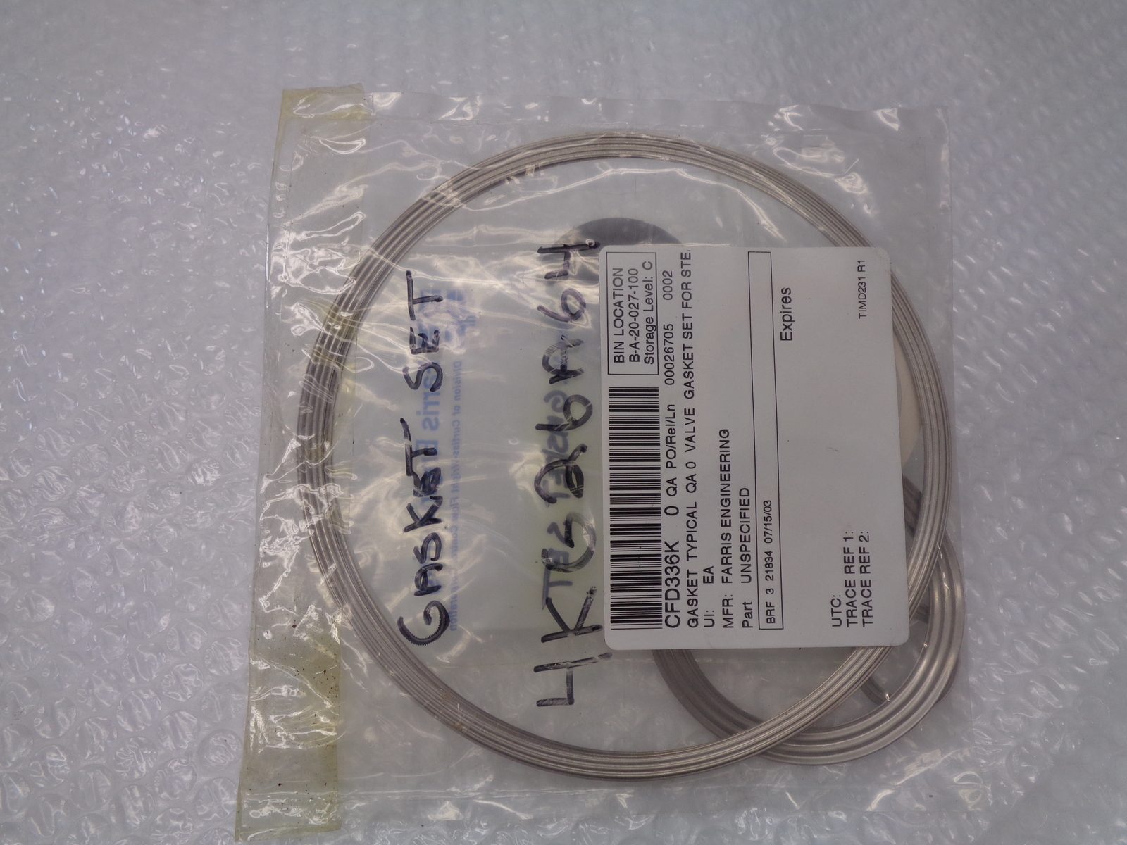 FARRIS ENGINEERING 4KG26A64 GASKET SET NSMP
