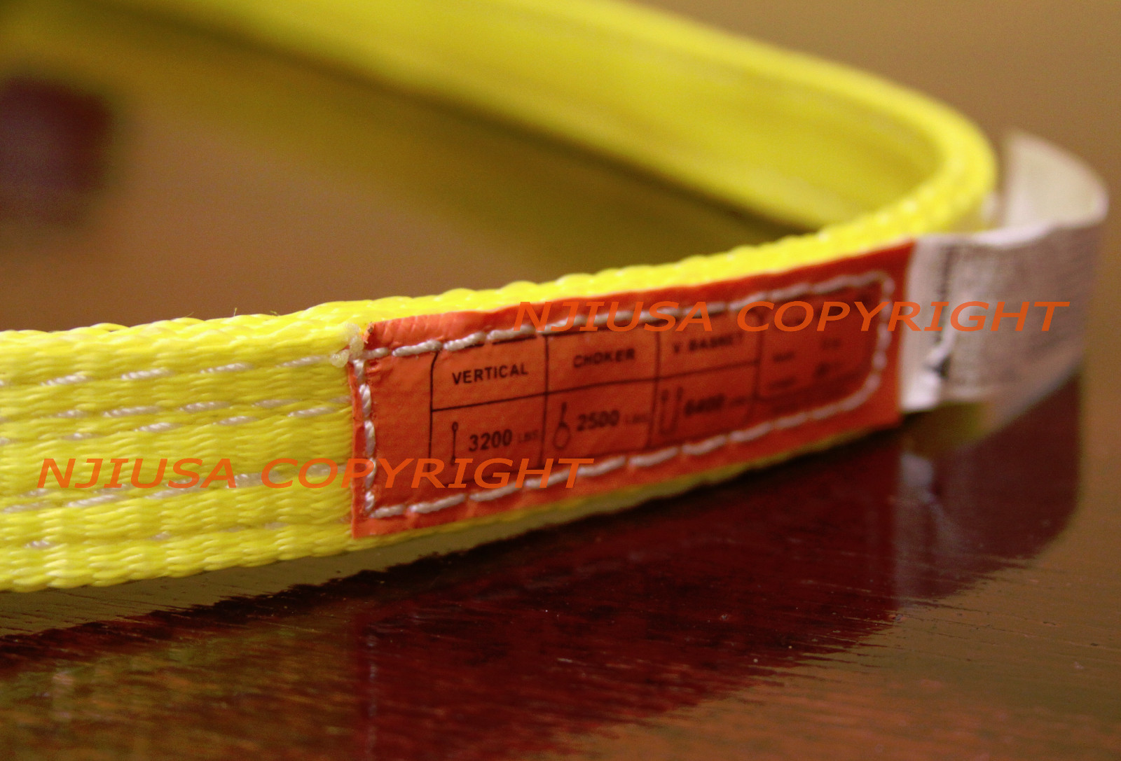 EE2-901 x 20ft Polyester Web Lifting Sling 1″x20′ Lifting Tow Strap eye to eye