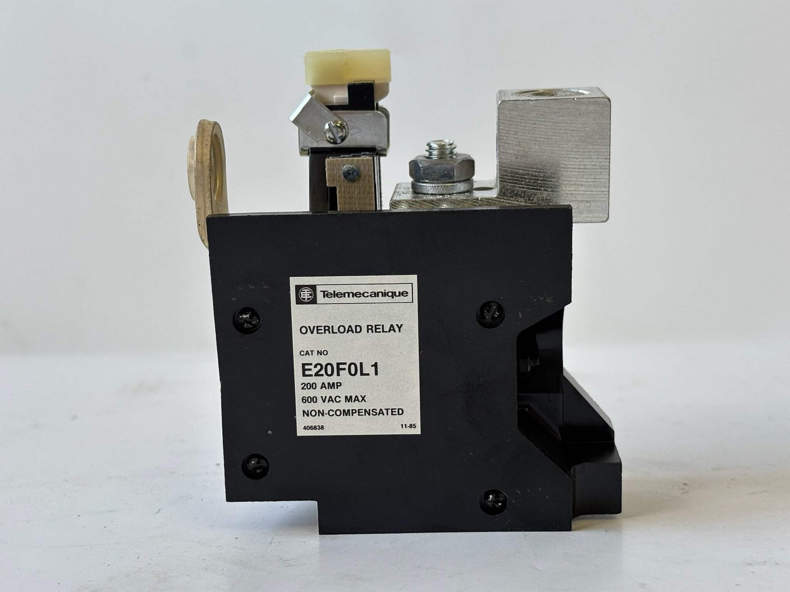 4PK Telemecanique E20F0L1 Size 4 Solid‑State Overload Relay Kit 85‑115 A 600 V