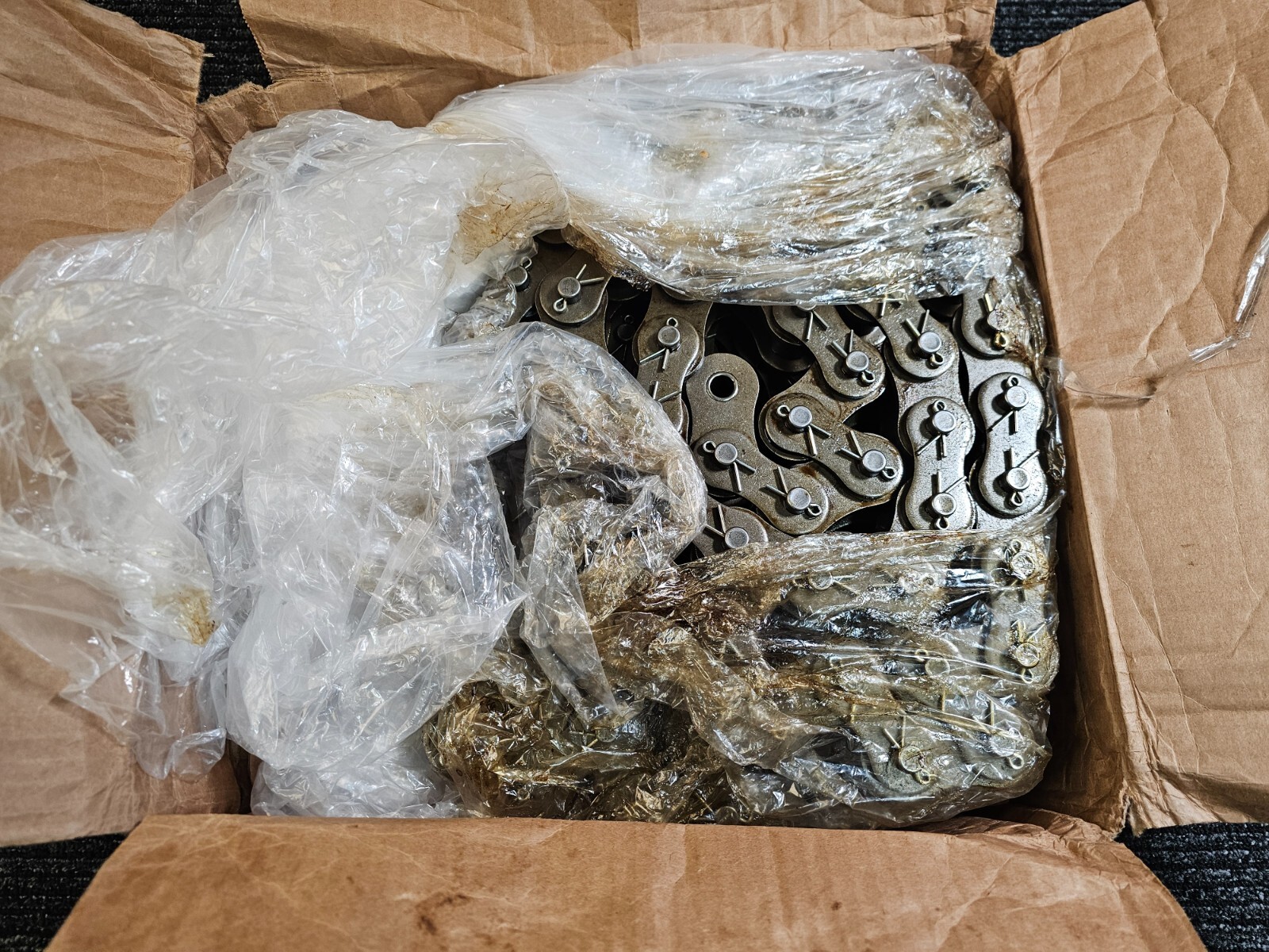 Cottered Roller Chain AL #120 15 Feet Long, Steel