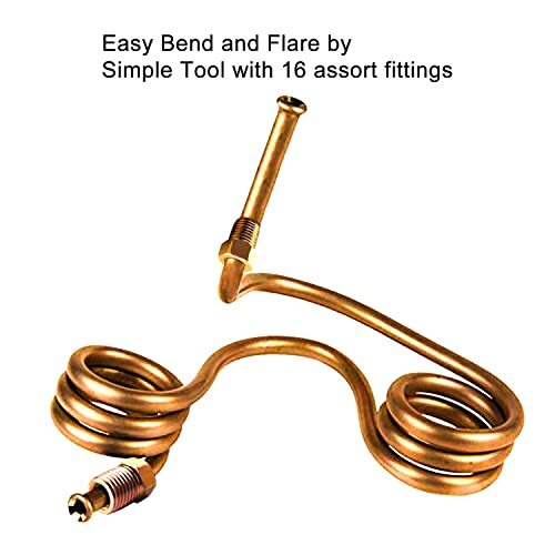 25 Ft. Of 1/4 3/16 Brake Line Tubing Kit Flexible Tube Roll 25 Ft 1/4 3/16