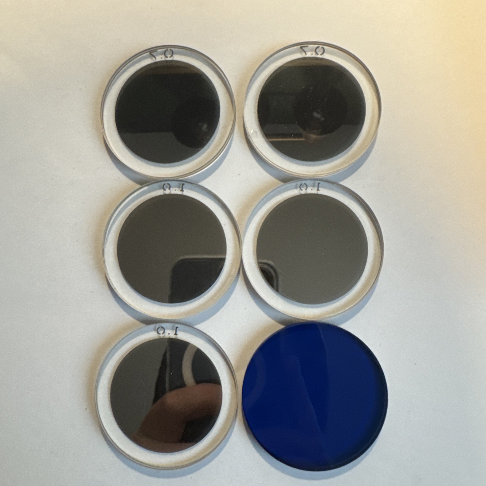 Vintage Bausch & Lomb Optical Density Filters 313411-102 Six Total