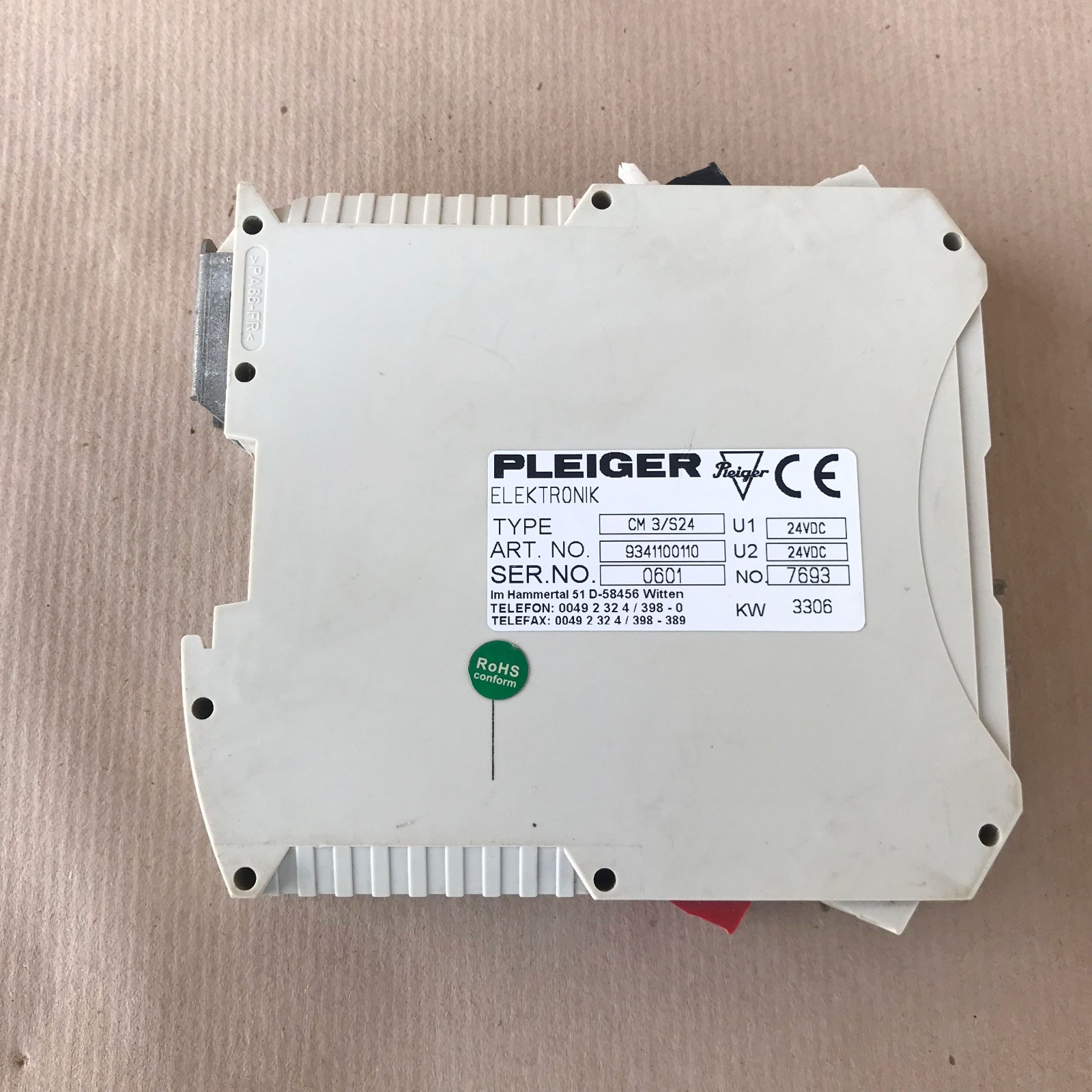 PLEIGER CM3/S24 CONTROL MODULE